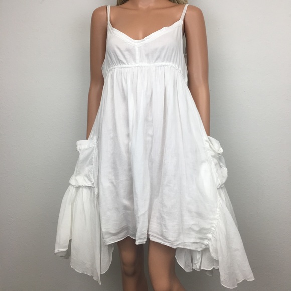 white gauze sundress
